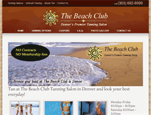 Tablet Screenshot of beachclubtanningsalon.com